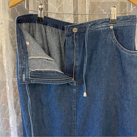 Susan Bristol Blue Jean Denim Maxi Skirt 8 - Picture 5 of 8